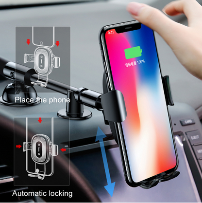 BASEUS Gravity Car Mount Wireless Charger for iPhone X