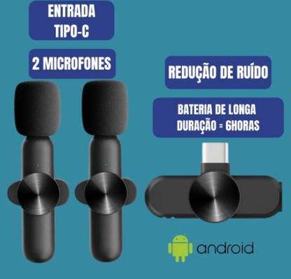 Wireless Lavalier Microphone for Audio and Video Recording