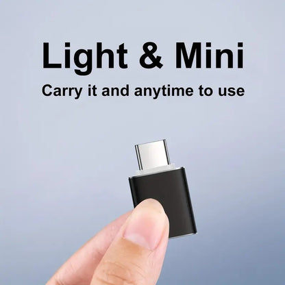 USB C to USB A 3.0 Adapter with LED Light for Devices