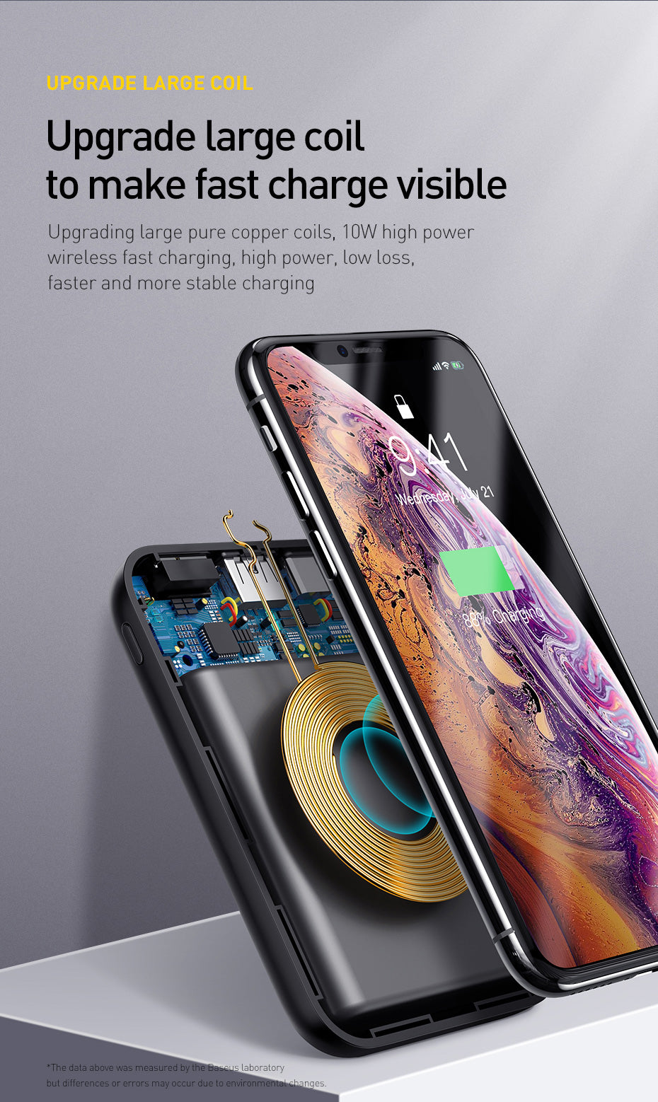 Baseus Wireless Fast Charging Power Bank with LED Display