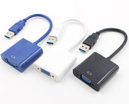 USB to VGA Adapter Cable - USB 3.0 Connection