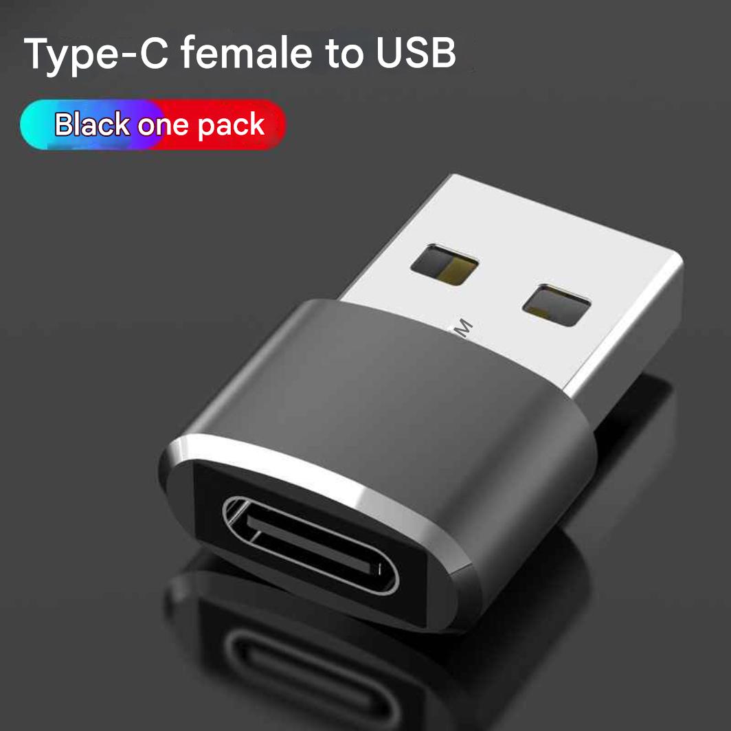 2 Pack USB C to USB A Male Adapter (One Set)