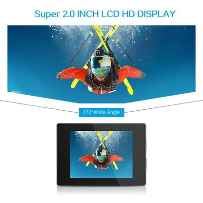 1080P Waterproof Action Camera with Mounting Accessories