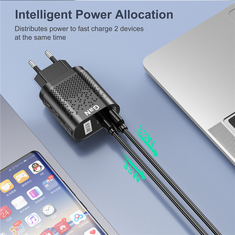 65W GaN PD Fast Charging Head