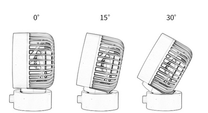 Silent Dual-Blade Mini USB Desk Fan