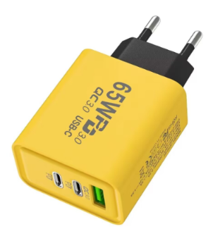 65W GaN USB Charger with Quick Charge & Multiple Ports