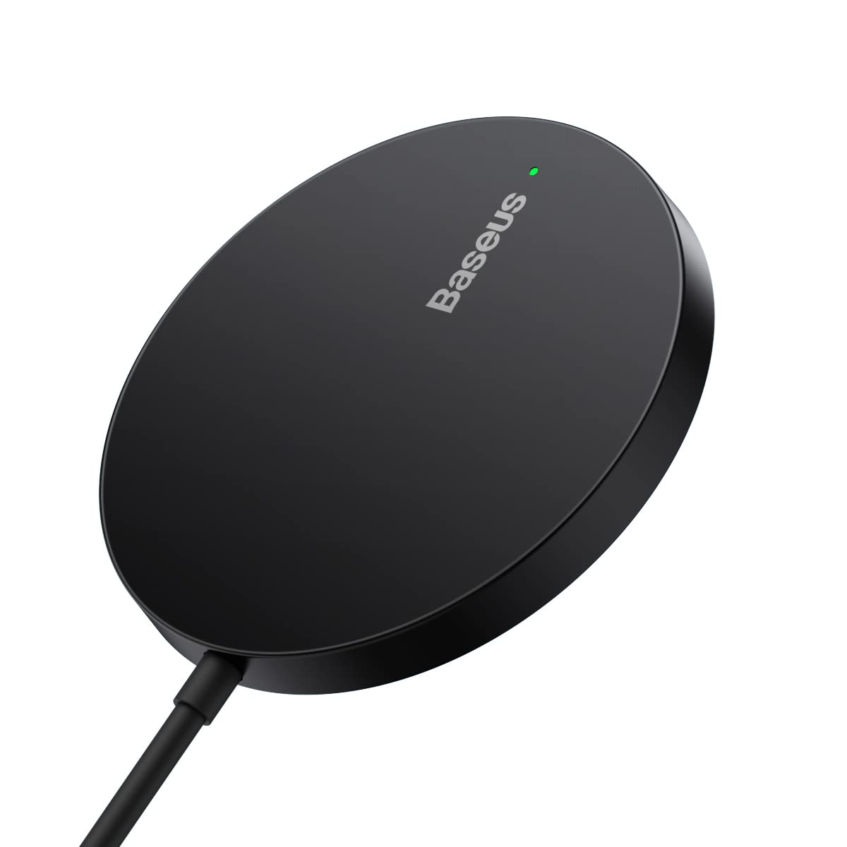 Baseus 15W Qi Certified Wireless Charging Pad for Magsafe Wireless Magnetic Phone Charger with Temperature Control & N52 Magnets for Home Office and Dorm