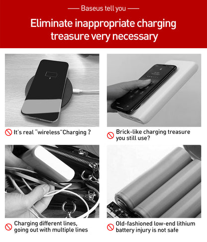 Baseus Wireless Fast Charging Power Bank with LED Display