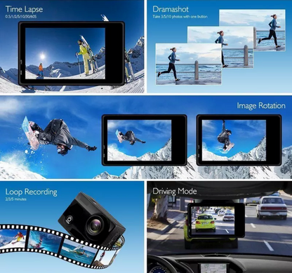 1080P Waterproof Action Camera with Mounting Accessories