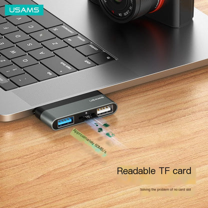 USAMS Type-C Hub with USB 3.0, TF, USB 2.0, HDMI