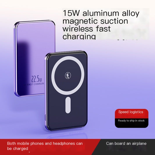 New MagSafe Aluminum Magnetic Power Bank 10000mAh