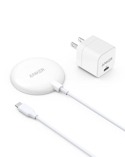 Anker 7.5W Magnetic Wireless Charger with USB-C Bundle 5 ft Built-in Cable 313  (Pad) Only for iPhone 14/14 Pro/14 Pro Max/13/13 Max