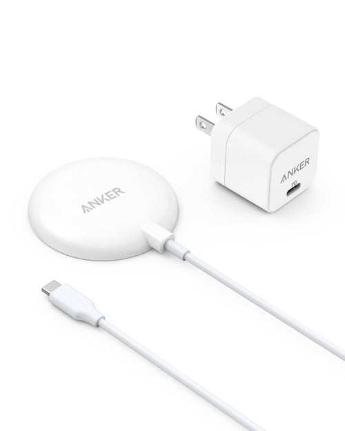 Anker 7.5W Magnetic Wireless Charger with USB-C Bundle 5 ft Built-in Cable 313  (Pad) Only for iPhone 14/14 Pro/14 Pro Max/13/13 Max