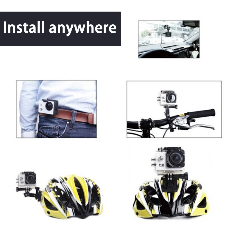 1080P Waterproof Action Camera with Mounting Accessories